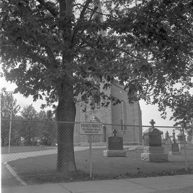 [ Closure of St. Patrick's Roman Catholic Church Cemetery, 1964, Unknown, University of Western Ontario Archives  ]