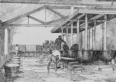 [ Kitchen at the Kingston Penitentiary, This illustration is a detail of a larger picture that originally appeared in 