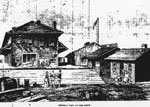 View of the Immigrant Sheds in Quebec, 1873