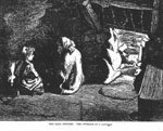 La misre des Irlandais, intrieur dun gte, 1880