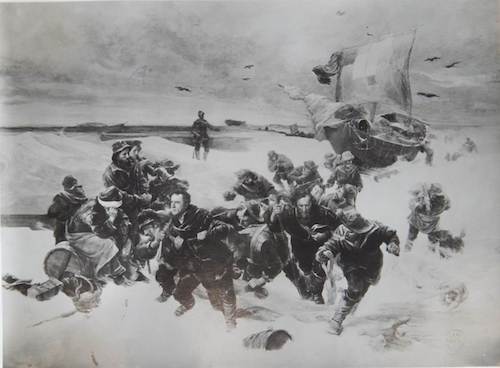 Abandoning the Vessels 25 April 1848