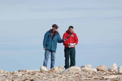 Doug Stenton and Jonathan Moore at Site of Cape Felix