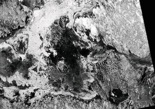RADARSAT-1, image montrant l’état des glaces dans le golfe de la Reine-Maud
