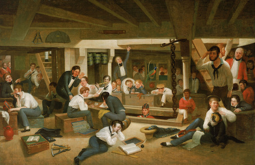Life on the Ocean, Representing the Usual Occupations of the Young Officers in the Steerage of a British Frigate at Sea