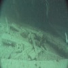 Image from a remotely operated vehicle (ROV) of 3 dead-eyes on the wreck of HMS Erebus