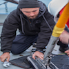 Yves Bernard Helps Ryan Harris Set Up the Klein 3000 Towfish