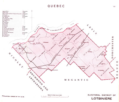 [ Electoral district of Lotbini�re, Gouvernement du Qu�bec,   ]