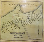 Digby County Nova Scotia, From actual surveys drawn & engraved under the direction of H.F. Walling (detail, Meteghan)