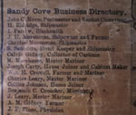 Digby County Nova Scotia, From actual surveys drawn & engraved under the direction of H.F. Walling (detail, Sandy Cove Business Directory)