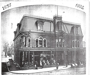 [ McLaughlin Building, Corner Collin and Main — 1900 or earlier McLaughlin Wholesale & Retail Drygoods — then jewellers. ]