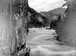 Le chemin Waddington � l�extr�mit� nord du canyon Waddington sur la rivi�re Homathco