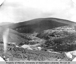 Gold Hill, fourches et concessions minires vues de Cheechako Hill