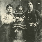 Skookum Jim, sa femme et leur fille Daisy