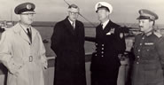 Norman on "HMCS Magnificent" during the Suez Crisis