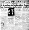 "La Presse" report on Norman suicide
