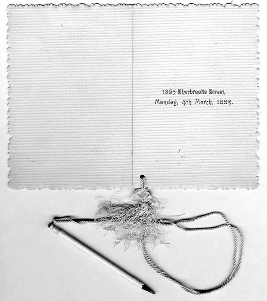 [ Le carnet de bal d'Amy (recto) ]