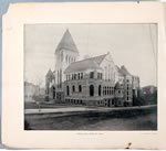 Opening of the New Library, McGill University, Montreal, 1893, exterior photograph