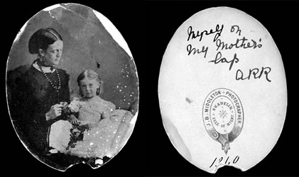 [ Amy (as a child) and Ada Maria Mills Redpath, signed  