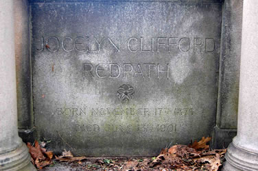 [ Inscription on J. Clifford Redpath's gravesite ]
