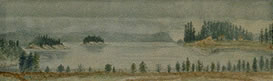 Havre Ganges, Salt Spring Island, avec vue de la ferme d'Edward Walter