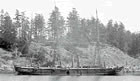 H.M.S. Sparrowhawk près d'Esquimalt