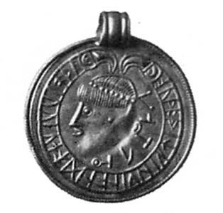 Bracteate DR BR 21, from Over-Hornb�k, Denmark.