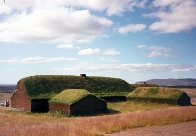 Reconstruction of the hall at Stng, Iceland