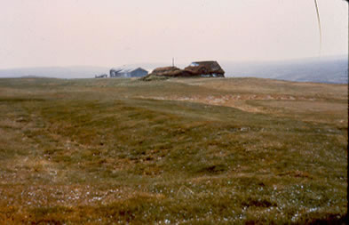 Hfstair, restes de la halle d’un chef, nord de l’Islande