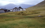 Ruins of a Viking Age church in Leirvik, Faeroe Islands