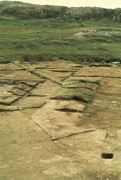 Maison, fouilles A et B effectues en 1973