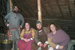 Viking Reenactors in the Replica of Hall A
