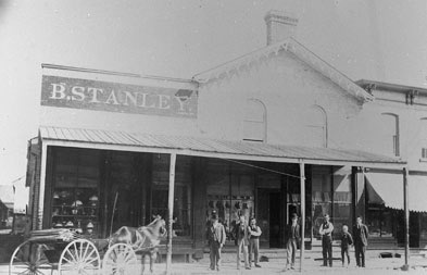[ Bernard (Barney) Stanley's Cash/Hardware Store About 1875, Stanley was one of the wealthiest men in Lucan and an enemy of the Donnellys., Unknown, University of Western Ontario Archives RC100308 ]