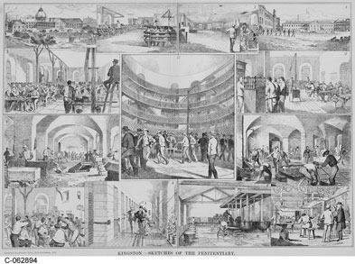 [ Sketches of the Penitentiary at Kingston, 1875, This illustration originally appeared in 