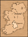 Map of Ireland Showing the Location of Tipperary