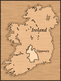 [ Map of Ireland Showing the Location of Tipperary, Roland Longpre, Great Unsolved Mysteries in Canadian History Team,   ]