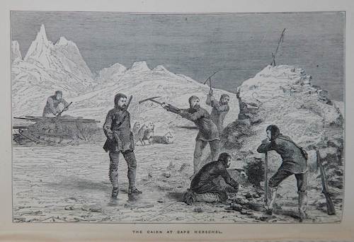 Opening of the Cairn on Point Victory which Contained the Record of  Crozier and Fitzjames