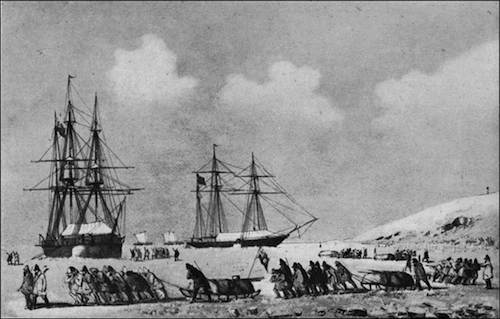 Departure from Resolute and Intrepid, 1853.