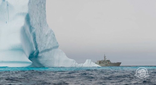 Le NCSM Moncton de la Marine royale canadienne a également pris part aux recherches du Terror cette année