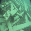 Image from a remotely operated vehicle (ROV) of 2 small cannons on the wreck of HMS Erebus