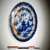 Assiette de céramique au motif de « Whampoa » récupérée du HMS Erebus