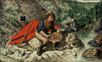 [ Prospecter pour trouver de l’or alluvionnaire en Colombie-Britannique, Hind, William George Richardson, 1833-1889, BCA PDP02612 ]