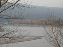 Le fleuve Fraser, vue vers le nord vers l’emplacement de Fort Alexandria