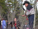 Smudging at Fish Trap War Site