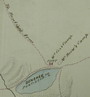 Carte d'Alexis montrant les campements au lac Benshee