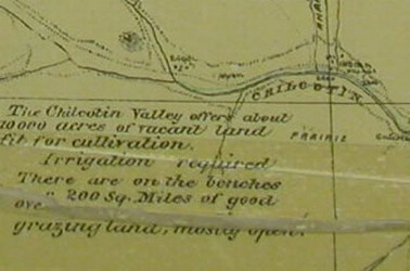 [ Chilcotin 1890, bons pâturages, détail , A.L. Pudrier, British Columbia. Surveyor Generals Branch  ]