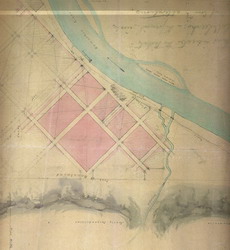 [ Waddington Townsite, P.J. Lecch, British Columbia Surveyor General Branch Vault, Townsite Plans 16 T 3 ]