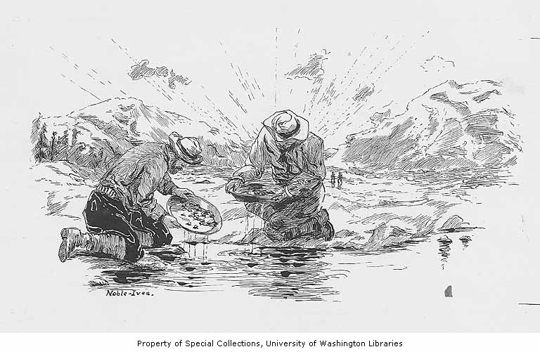 [ Miners Washing Gold, 1897 ]