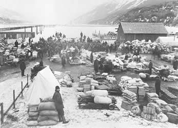 [ Miners\' Goods at Skagway ]