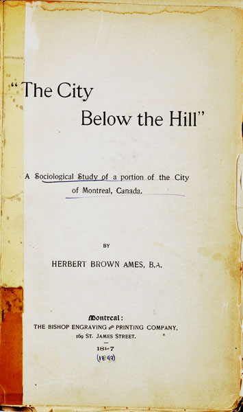 [ ? The City Below the Hill ?, (page couverture) [La ville en bas de la colline]  ]