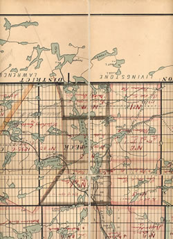 [ Lumber limits in the vicinity of Peck Township, Algonquin Park ]